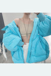 CHENPENG windproof light blue bubble down jacket CP19AWJ011